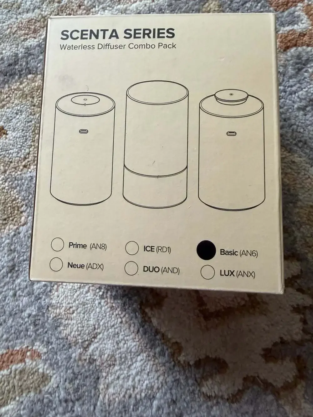 Airversa Scenta Series Basic (AN6) Waterless Essential Oil Diffuser Combo Pack